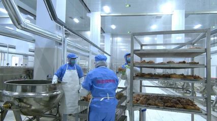 卓资县熏卤食品产业园日产3万只熏鸡生产线全面复工